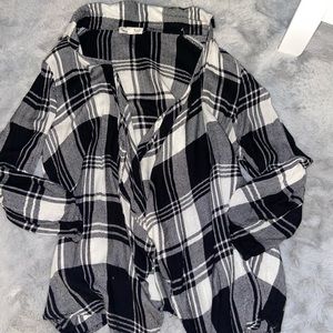 Flowy Plaid Cardigan